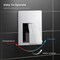 Kibi Cube Pressure Balanced Single Function Shower System with Rough In Valve - Chrome KSF411CH - alternate 5